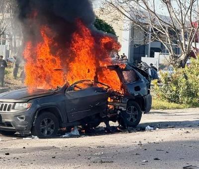 غارة اسرائيلية تستهدف سيارة على اوتستراد الغازية - الجنوب وإستشهاد سائقها