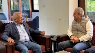 سعد يلتقي المرشح حجازي ويستعرض الوضع الصحي في لبنان مع البروفسور رضا