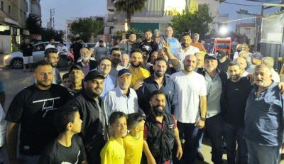 لقاء انتخابي حاشد للمرشح الصيدلي عمر مرجان وأعضاء اللائحة في سيروب