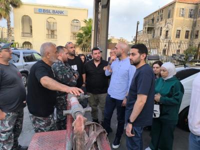 الصيدلي عمر مرجان وأعضاء اللائحة زاروا مركز إطفاء صيدا مستمعين الى مطالبهم