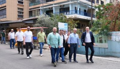 حجازي وأعضاء لائحة 'سوا لصيدا' جالوا في حي البراد وسط المدينة