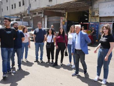 دندشلي واعضاء اللائحة يتفقدون المدينة الصناعية الثانية ويلتقون أصحاب وعمال المؤسسات