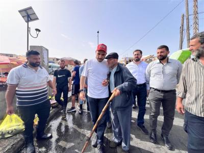 رئيس لائحة 'صيدا بدّها ونحنا قدها' عمر مرجان زار ميرة السمك والمدن الصناعية في صيدا والغازية