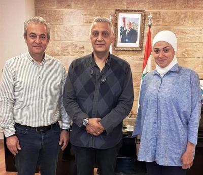 بديع يلتقي حجازي ويهنئه بفوزه في إنتخابات بلدية صيدا