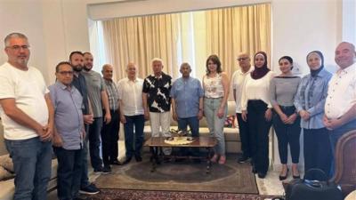 أسامة سعد يلتقي وفدًا من لائحة 'نبض البلد' برئاسة المهندس محمد دندشلي