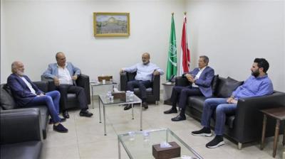 الدكتور حمود يلتقي مرعي أبو مرعي ونائب رئيس بلدية صيدا المنتخب الدكتور عكره