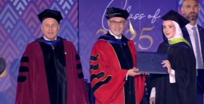 الزميل احمد الغربي يوجه كلمة لإبنة شقيقته لمناسبة تخرجها من الجامعة