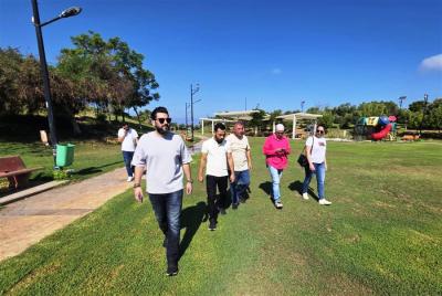 عكره تفقد الحدائق العامة في صيدا ل