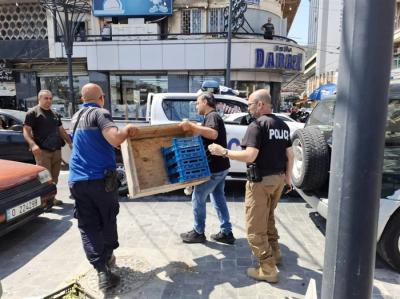 شرطة بلدية صيدا تواصل إزالة التعديات في السوق التجاري...والإثنين حملة جديدة