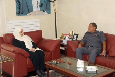 الحريري تلتقي العميد أحمد أبو ضاهر والعقيد وسام باز