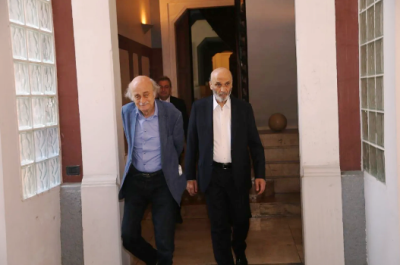 لقاء جنبلاط - جعجع: تحالف انتخابي وتأييد لحصرية السلاح