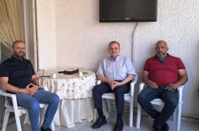 رئيس بلدية الصالحية جوزيف دندن يلتقي كل من النائب البزري والصيدلي مرجان