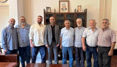 سعد يلتقي وفدًا من مخاتير المدينة  واعضاء