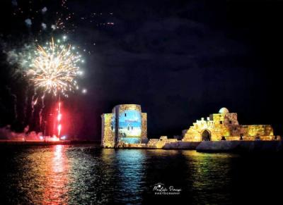 إضاءة القلعة البحرية ..صور  روت حكاية صيدا مع البحر عبر التاريخ