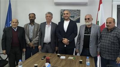 مرجان يبحث مع وفد اتحاد نقابات عمال فلسطين سبل تخفيف الأعباء المعيشية عن أبناء المخيمات