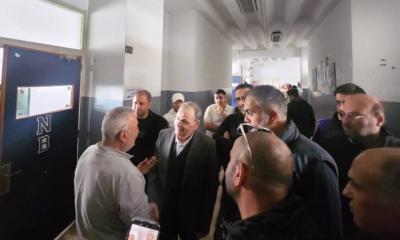 البزري يتفقّد مركز الإيواء في ثانوية الدكتور نزيه البزري الرسمية في صيدا