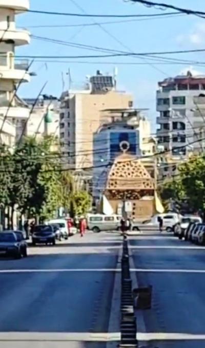 اقفال شارع رياض الصلح في صيدا بعد التهديد بقصف 