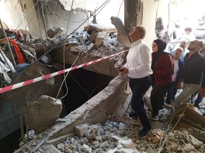 حجازي وأبو زيد يتفقدان موقع العدوان الإسرائيلي في القياعة